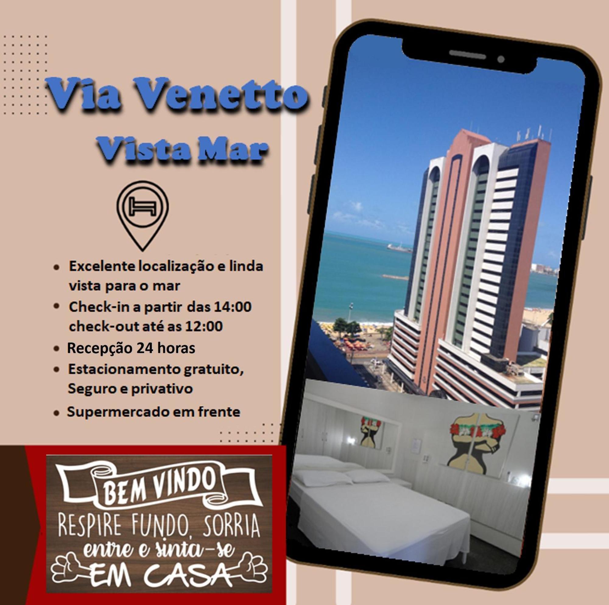 Апарт отель Via Venetto - Vista Mar Форталеза Экстерьер фото