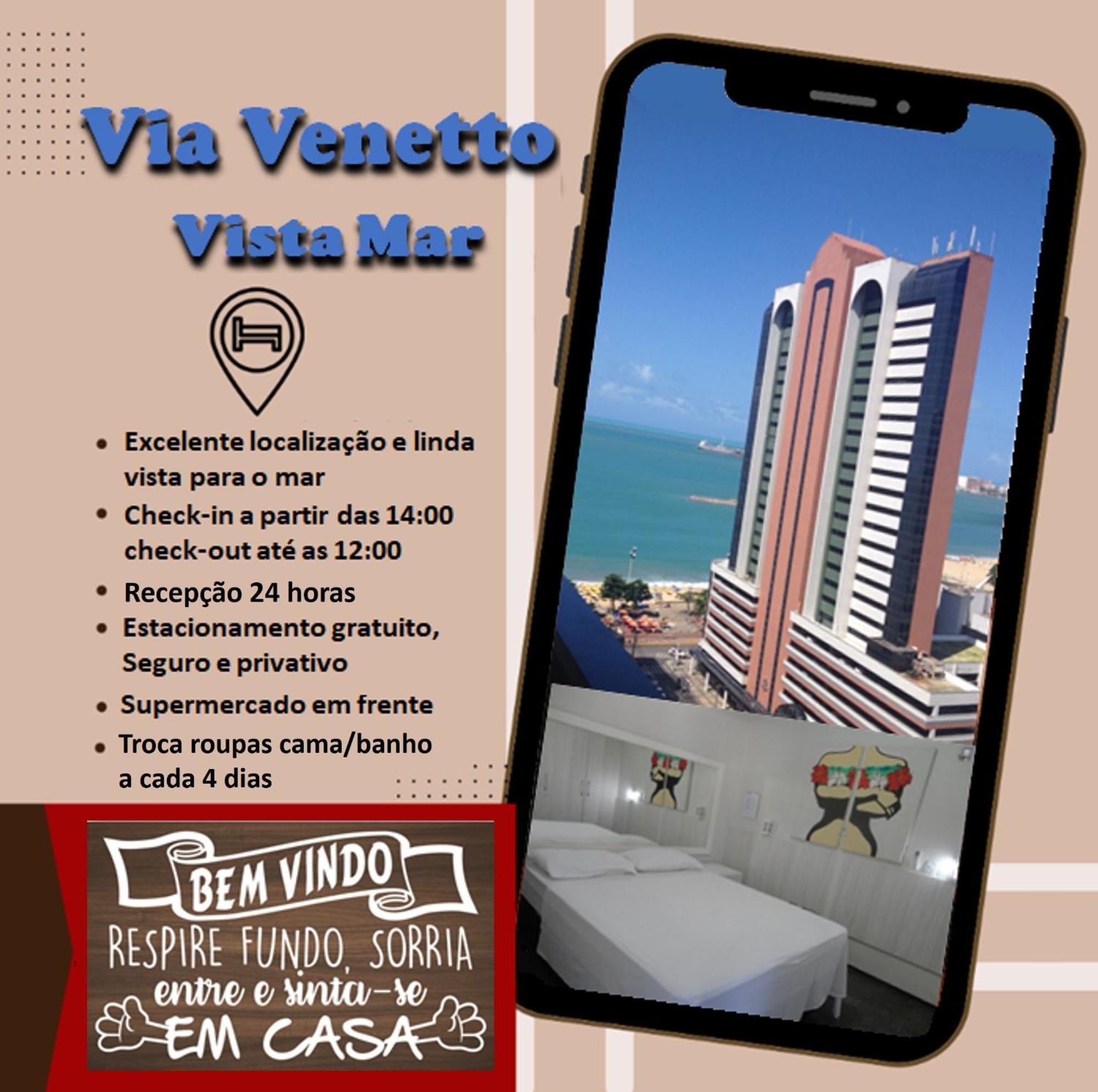 Апарт отель Via Venetto - Vista Mar Форталеза Экстерьер фото